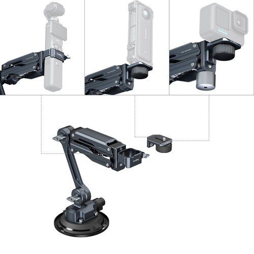 SmallRig 5123 DJI Osmo Pocket 3 / GoPro HERO13 / Insta360 X4 için mini Amortisör Kolu