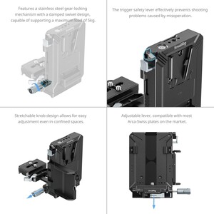 SmallRig 5227 V-Mount Akü Montaj Plakası Kiti - Thumbnail