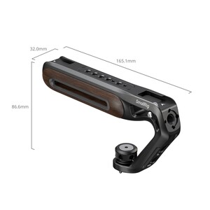 SMALLRİG - SmallRig 5252 Ahşap Üst Sap, 1/4''-20 ve ARRI 3/8''-16 Konumlandırma Vidası ile Birlikte (1)