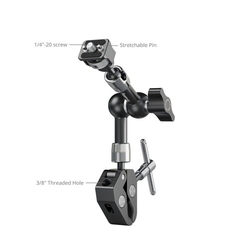 SmallRig 5310 Magic Arm Yengeç Şeklinde Kelepçeli (7'')