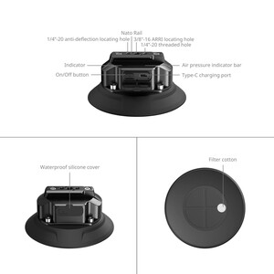 SmallRig 5399 5'' Elektrikli Vantuzlu Montaj Kiti - Thumbnail