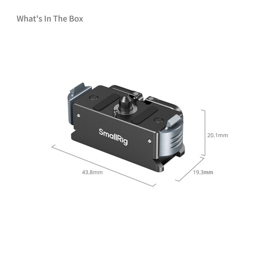 SmallRig 5437 GoPro Hero Black 13 için Hızlı Çıkarma Adaptör Montajı