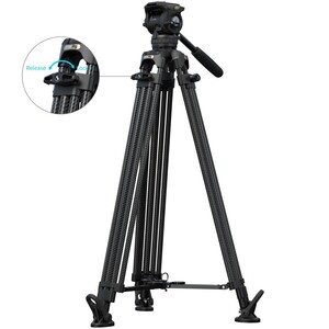 SMALLRİG - SmallRig 5580 FSD16 FreeSpeed ​​Ağır Hizmet Tipi Karbon Fiber Tripod