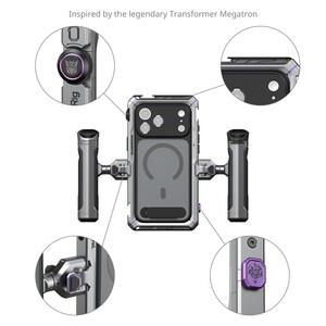 SMALLRİG - SmallRig 5585 Megatron Edition iPhone 17 Pro için Çift El Tipi Mobil Cihaz Kiti (1)