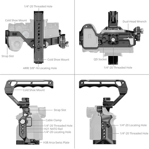 SmallRig 6026 Sony Alpha 7 V / 7R V / 7 IV için Gelişmiş Kafes Kiti