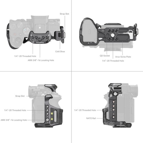SmallRig 6029 Rhinoceros Sony Alpha 7 V / 7R V / 7 IV için Kafes