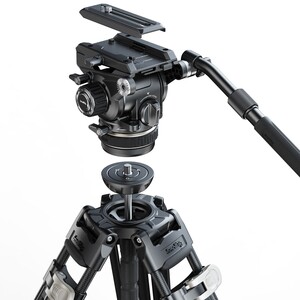 SmallRig AD-120 4463 Ağır Hizmet Tipi Karbon Fiber Tripod Seti - Thumbnail