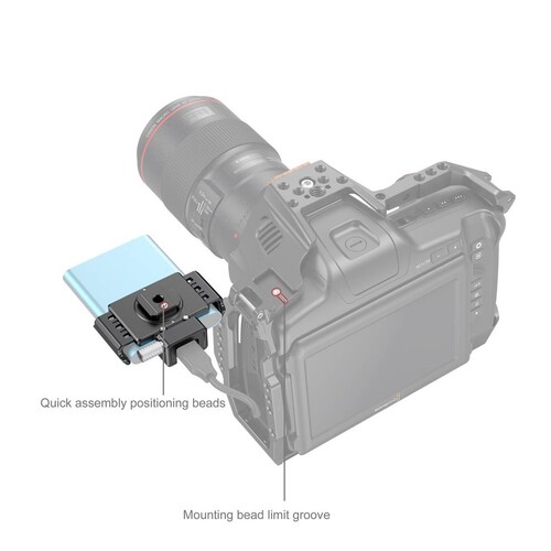 SmallRig BMPCC 6K PRO için T5 / T7 SSD Tutucu 3272