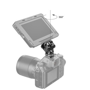 SmallRig BSE2346B Metal Döner ve Eğimli Monitör Montaj Ayağı - Thumbnail