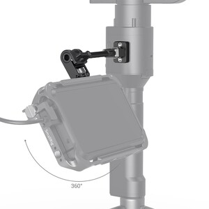SmallRig 2889 DJI RONIN-S / SC ZHIYUN CRANE 2S / 3 / 3S / WEEBILL-S / MOZA AirCross 2 Gimbalar için Ayarlanabilir Monitör Kolu - Thumbnail
