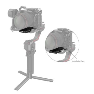 SmallRig DJI RS 2/RSC 2/Ronin-S / RS 3 / RS 3 Pro için Arca-Swiss ile Hızlı Çıkarma Plakası 3061 - Thumbnail