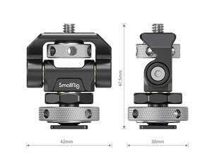 SmallRig 2905B Döner ve Eğimi Ayarlanabilir Metal Monitör Ayağı - Thumbnail