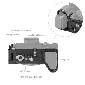 SmallRig - SmallRig 3984 Katlanabilir Arca-Swiss L Plaka Sony 7R V / 7 IV / 7S III (1)