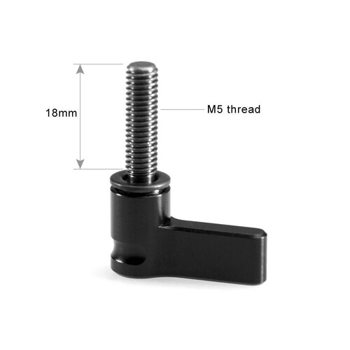 SmallRig M5 dişli siyah cırcırlı kelebek somun (18mm) 1565