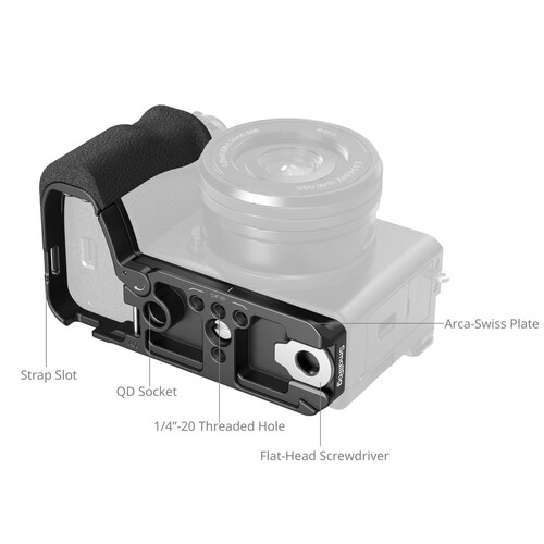 SmallRig Sony A6700 5061 için Silikon Saplı L Şekilli Montaj Plakası