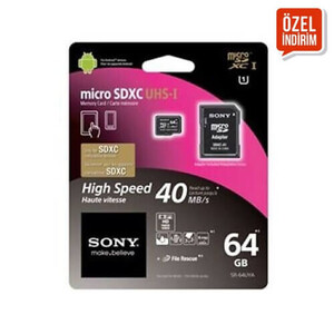 Sony - Sony 64GB SR-64UYA/T1 Micro SD Hafıza Kartı