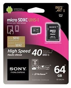 Sony - Sony 64GB SR-64UYA/T1 Micro SD Hafıza Kartı (1)