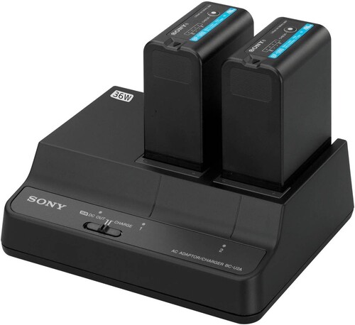 Sony BC-U2A Çift Yuvalı Batarya Şarj Cihazı ve AC Adaptörü (BP-U Serisi)
