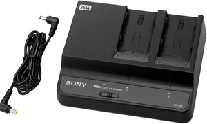 Sony - Sony BC-U2A Çift Yuvalı Batarya Şarj Cihazı ve AC Adaptörü (BP-U Serisi)