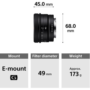 Sony FE 40mm f/2.5 G Lens - Thumbnail