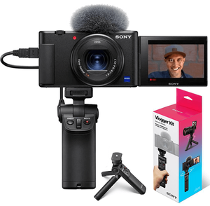 Sony - Sony ZV-1 Kamera GP-VPT2BT Grip Vlogger Kit