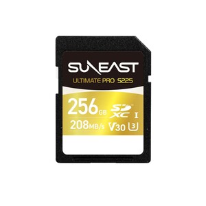 Suneast - Suneast 256GB 208MB/s Ultimate Pro UHS-I SDXC Hafıza Kartı (S225 GOLD Series)