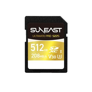 Suneast - Suneast 512GB 208MB/s Ultimate Pro UHS-I SDXC Hafıza Kartı (S225 GOLD Series)