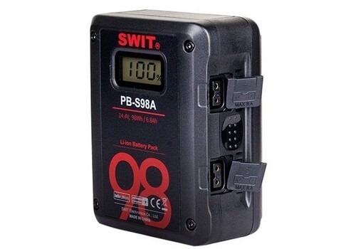 Swit PB-S98A Gold Mount Ekranlı Kamera Batarya (14.4V 6.8Ah 98Wh)