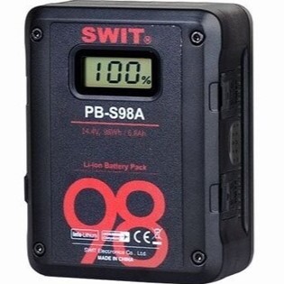 Swit PB-S98A Gold Mount Ekranlı Kamera Batarya (14.4V 6.8Ah 98Wh)