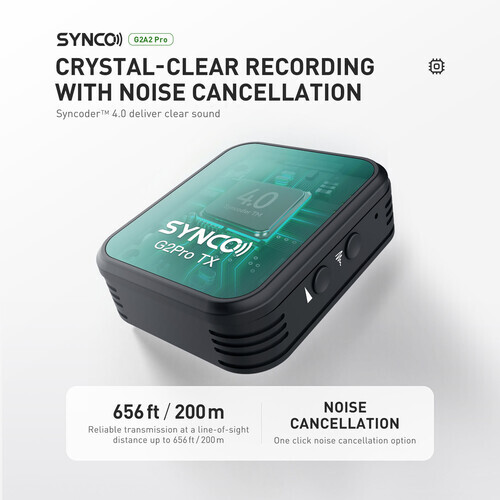 Synco G2(A1) Pro Kablosuz Yaka Mikrofonu