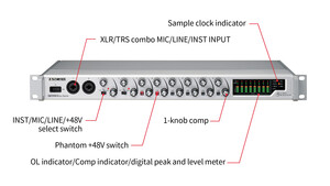Tascam Series 8p Dyna 8 Kanal Mikrofon Preamp ve Analog Compressor - Thumbnail