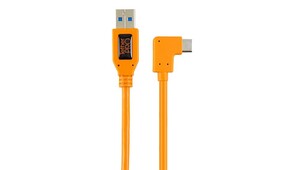 Tether Tools - Tether Tools TetherPro USB 3.0 to USB-C Right Angle Dik Açılı 50 cm Bağlantı Kablosu