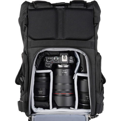 ThinkTank FocusPoint Rolltop Kamera Sırt Çantası (Asphalt Black, 30 L)