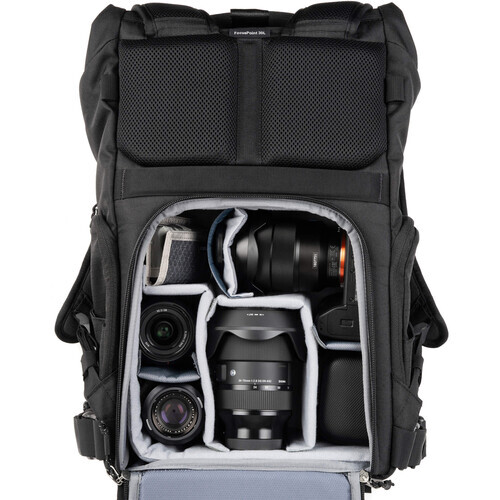 ThinkTank FocusPoint Rolltop Kamera Sırt Çantası (Asphalt Black, 30 L)