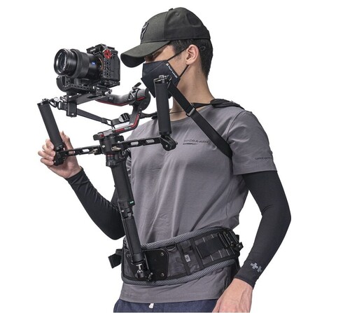 Tilta GSS-T04-DHB2 DJI RS2 / RSC2 / RS3 / RS4 için Hafif Çift Saplı Gimbal Destek Sistemi