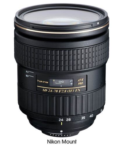 Tokina AT-X 24-70mm f/2.8 Pro FX Lens (Nikon F)