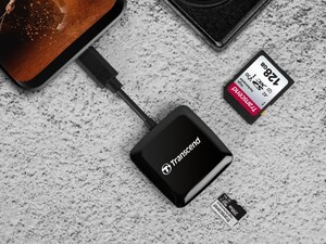Transcend TS-RDC3 SD/MicroSD USB 3.2 Gen 1 Type-C Çoklu Kart Okuyucu - Thumbnail