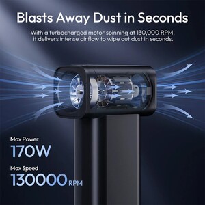 Ulanzi AD02 STORM Electric Air Duster II – 130.000 RPM Güçlü Elektrikli Hava Üfleme Cihazı - X086 - Thumbnail