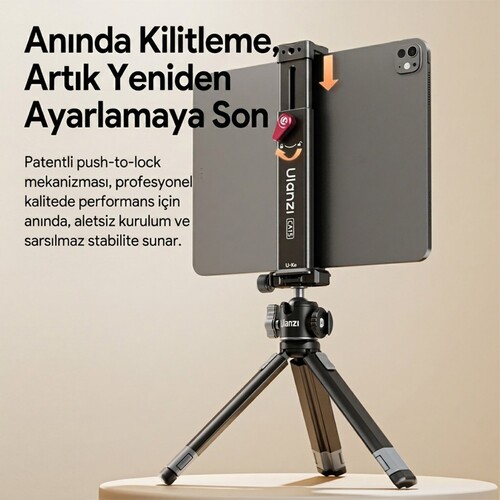 Ulanzi CA15 OneLock Tablet Tutucu Tripod Aparatı - C072