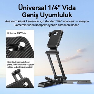 Ulanzi CO81 Çok Açılı Profesyonel Kamera Standı ve Masaüstü Tripod - C104 - Thumbnail