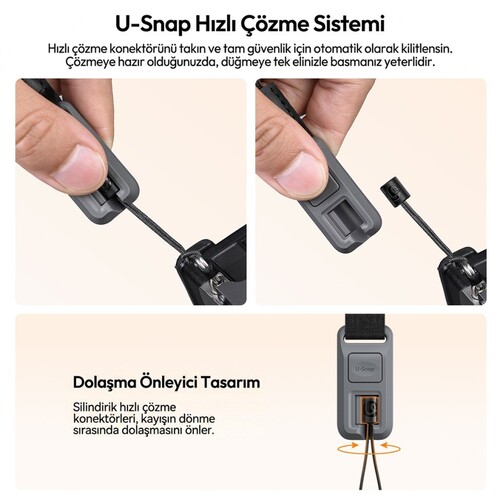 Ulanzi CSS2 U-Snap Lite Kamera Omuz Askısı Astral Blue Mavi - B200