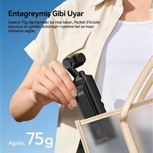 Ulanzi - Ulanzi MA66 Manyetik Quick Release Tripod Pocket 3 ve 4 İçin - C110A (1)