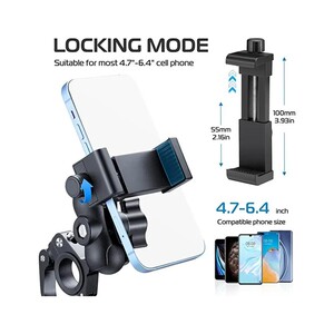 Ulanzi MP-5 Aksiyon Kamera ve Telefon Bisiklet Bağlantı Aparatı - Thumbnail