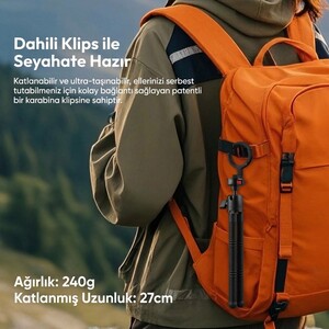 Ulanzi - Ulanzi MT30 Telefon ve Kamera Uyumlu Manyetik Esnek Tripod - T176 (1)