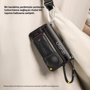 Ulanzi - Ulanzi MT98 Katlanabilir Selfie Stick Tripod 57cm 360 Kamera Uyumlu - S054 (1)