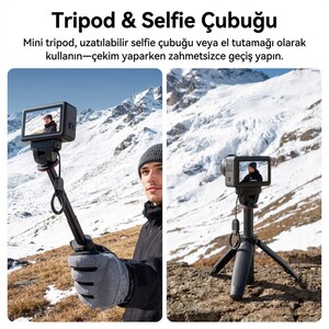 Ulanzi - Ulanzi MT99 Manyetik Mini Tripod Selfie Çubuğu Action 6 ve Nano Uyumlu - S079 (1)