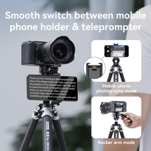 Ulanzi OMBRA Claw Quick Release Teleprompter Carbon Fiber Tripod - Thumbnail