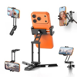 ULANZI - Ulanzi SK29 Katlanabilir Telefon Standı Sıkıştırmalı Telefon Tutucu – M100