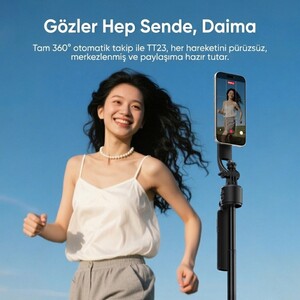 Ulanzi TT23M AI Otomatik Takip Manyetik Telefon Selfie Stick Tripod - T201 - Thumbnail