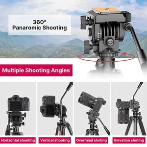 Ulanzi U-Select VT-02 Hafif Taşınabilir 360° Alüminyum Tripod Monopod - Thumbnail